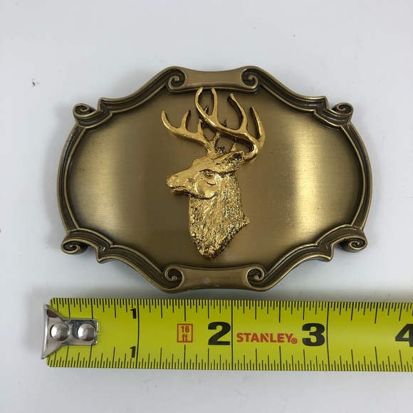 Rain Tree deer belt buckle - Picture 4 of 6